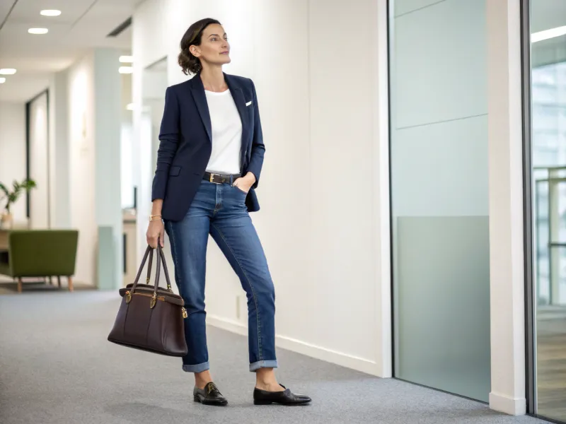 The Classic Blazer and Jeans Combo