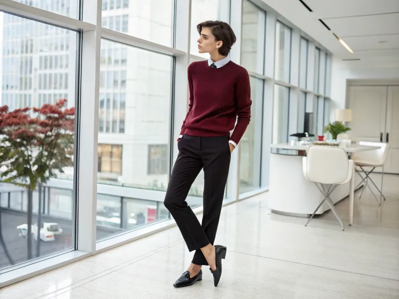 The Upgraded Sweater and Pants Pairing