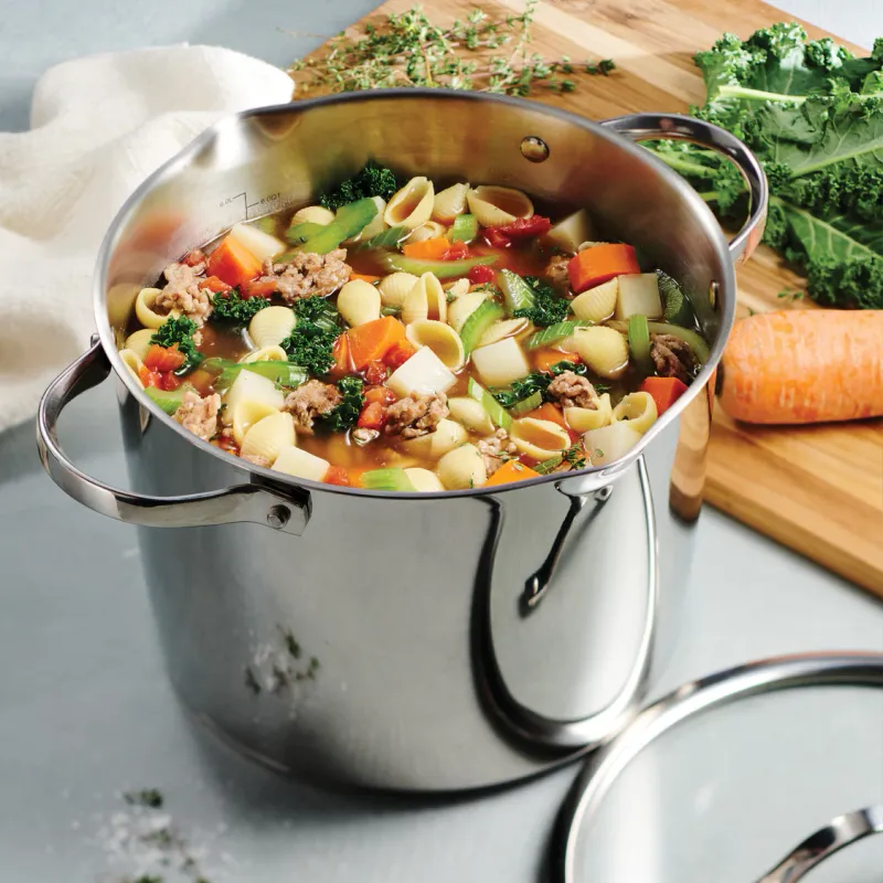 Tramontina Stainless Steel Stock Pot with Lid (8-Qt)