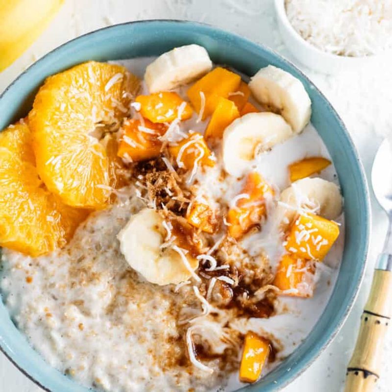 Tropical Coconut Mango Oatmeal