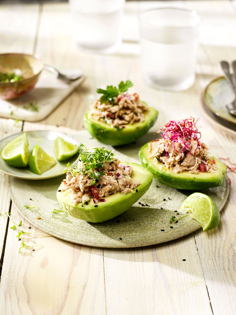 Tuna Salad Stuffed Avocado
