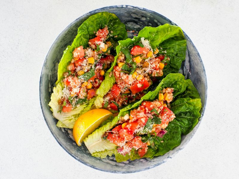 Turkey & Veggie Lettuce Wraps