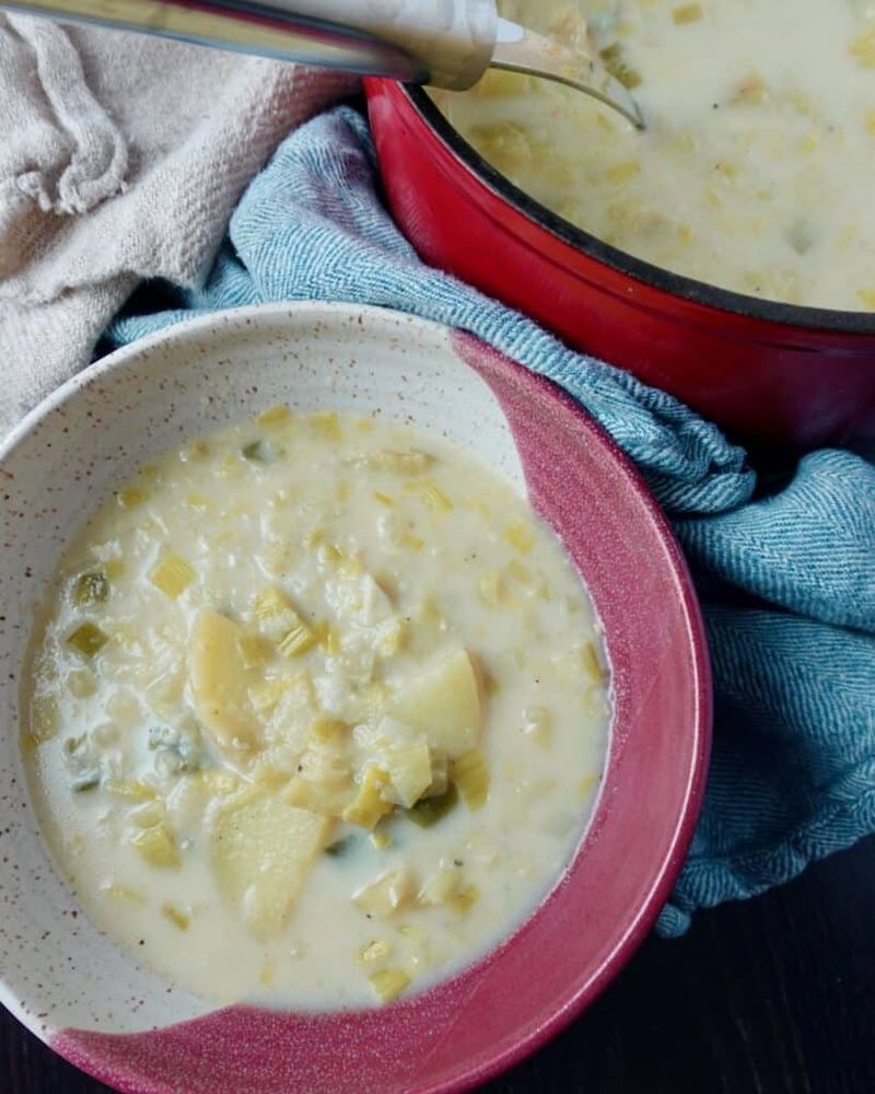 Velvety Potato Leek Soup