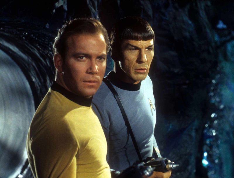 William Shatner and Leonard Nimoy in 'Star Trek'