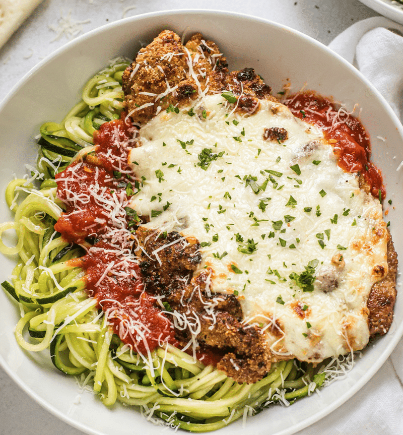 Zucchini Noodle Chicken Parmesan
