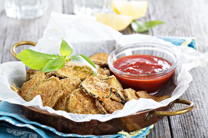 Zucchini Parmesan Chips