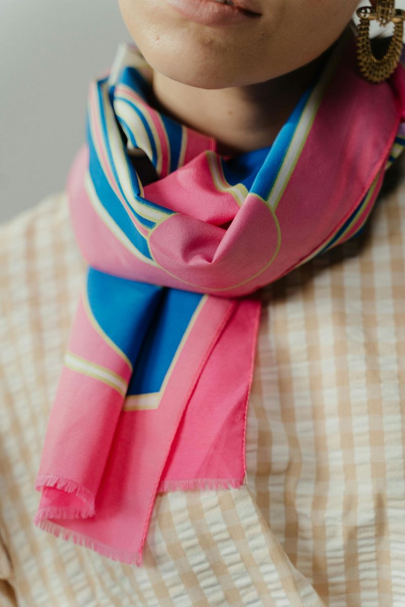 A Fine-Gauge Silk Scarf