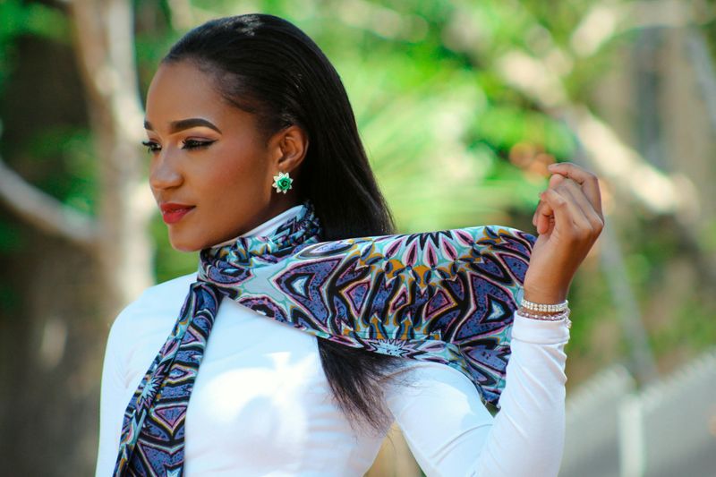 Add a Colorful Silk Scarf