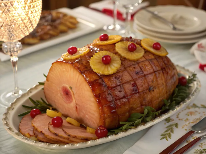Baked Ham with Pineapple Glaze