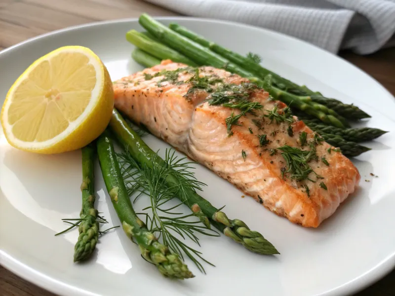Baked Salmon and Asparagus