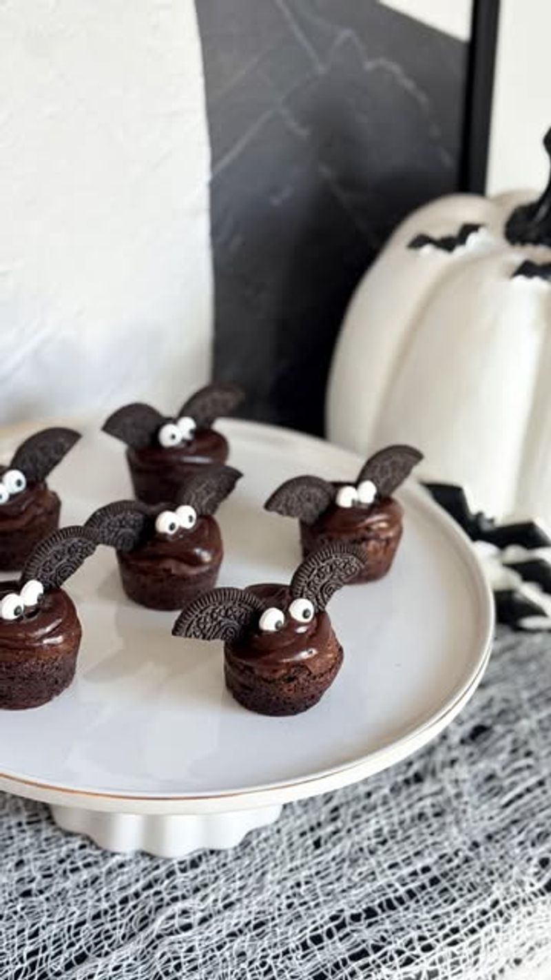 Bat Brownie Bites
