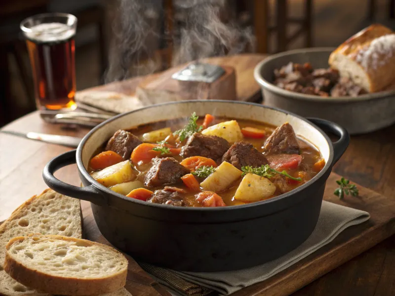 Beef Stew with Crusty Bread