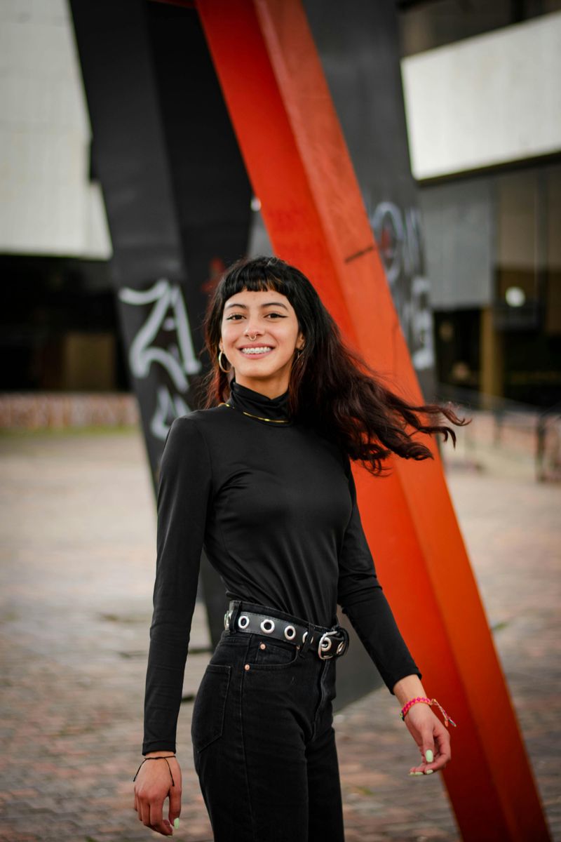 Black Turtleneck or Fitted Bodysuit