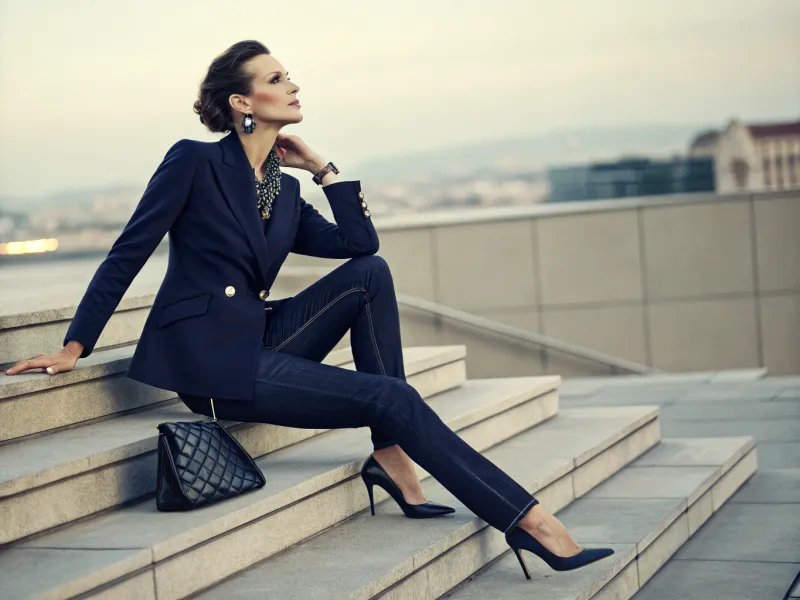 Blazer and Jeans Power Combo