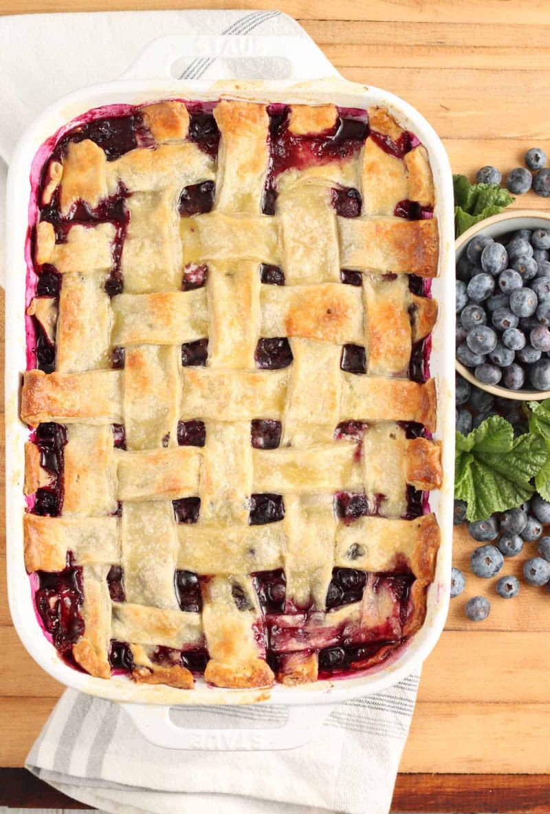 Blueberry Puff Pastry Cobbler