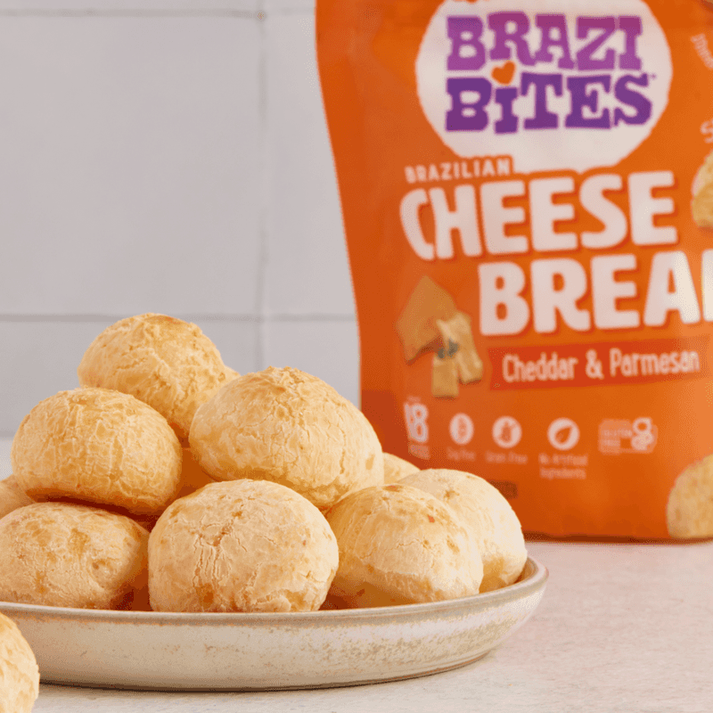 Brazi Bites Cheddar & Parmesan Brazilian Cheese Bread
