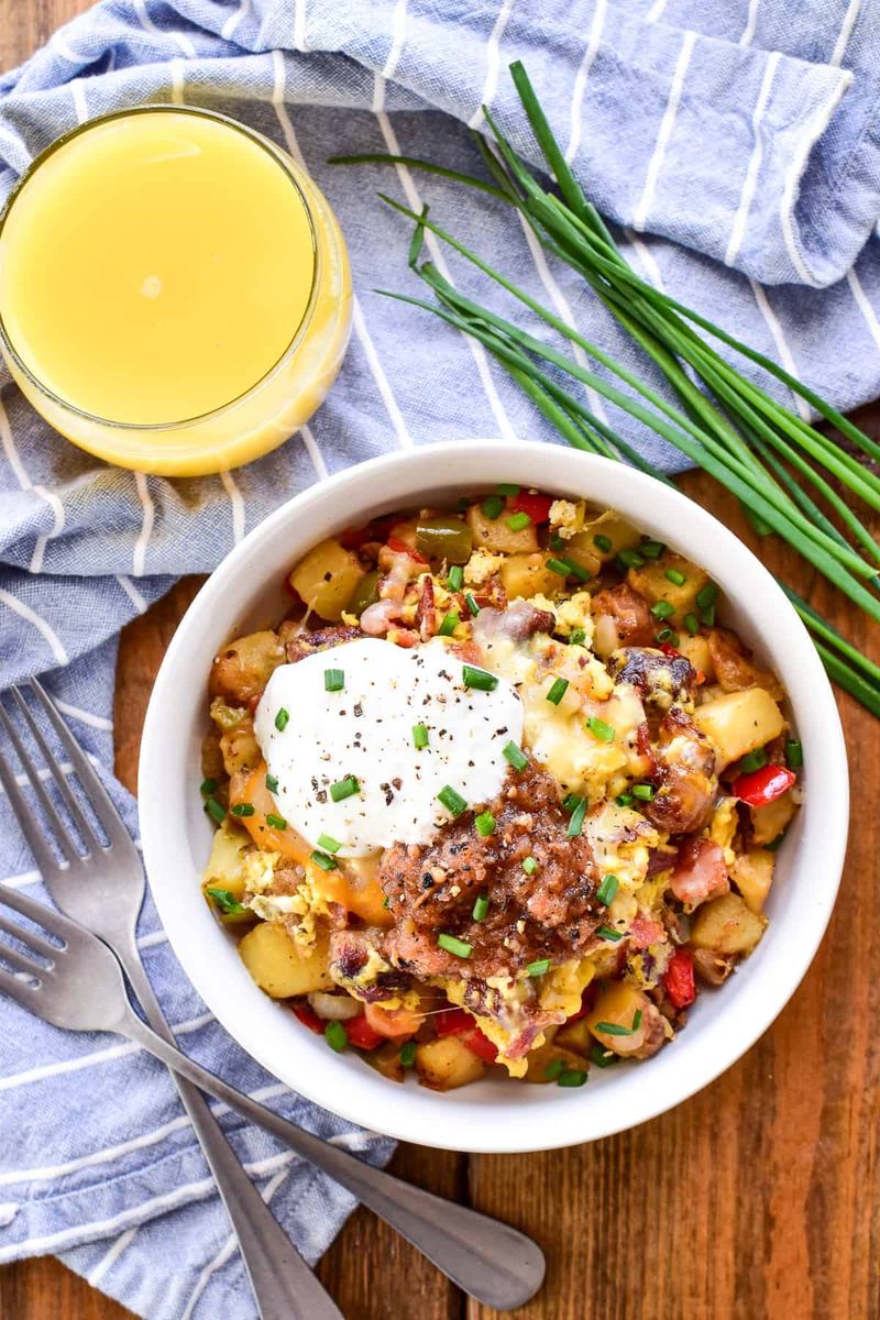 Breakfast Scramble Bowls
