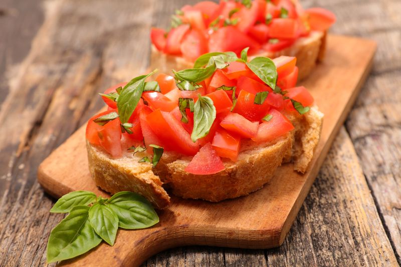 Bruschetta with Tomato and Basil
