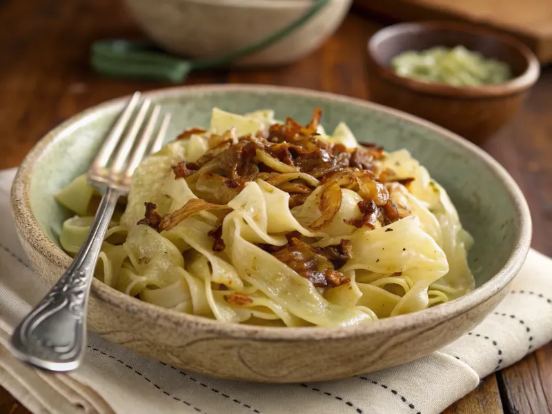 Cabbage and Noodles (Haluski)