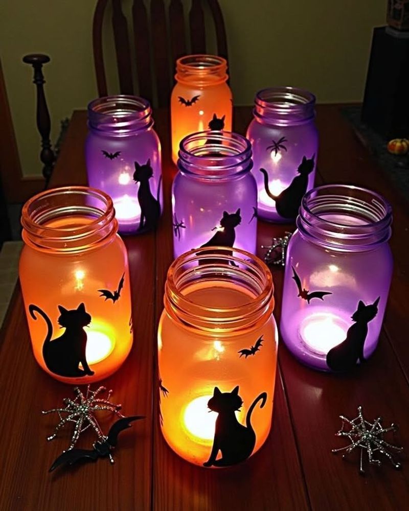 Candlelight and Jars for an Eerie Glow