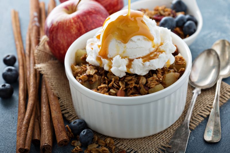 Caramel Apple Crisp
