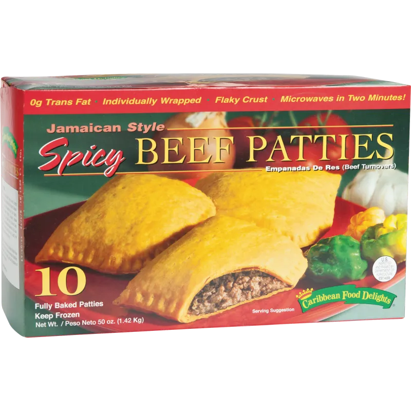 Caribbean Food Delights Jamaican-Style Spicy Beef Patties