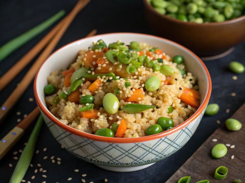 Cauliflower Fried Rice with Edamame