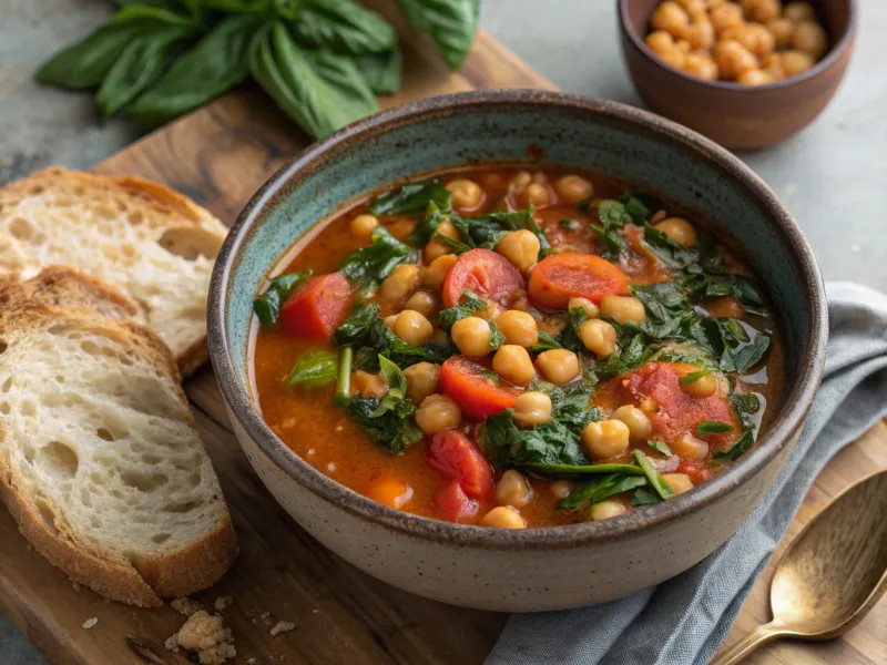 Chickpea and Spinach Stew