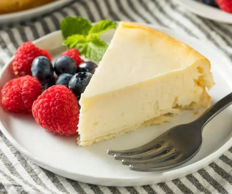 Classic New York–Style Crustless Cheesecake