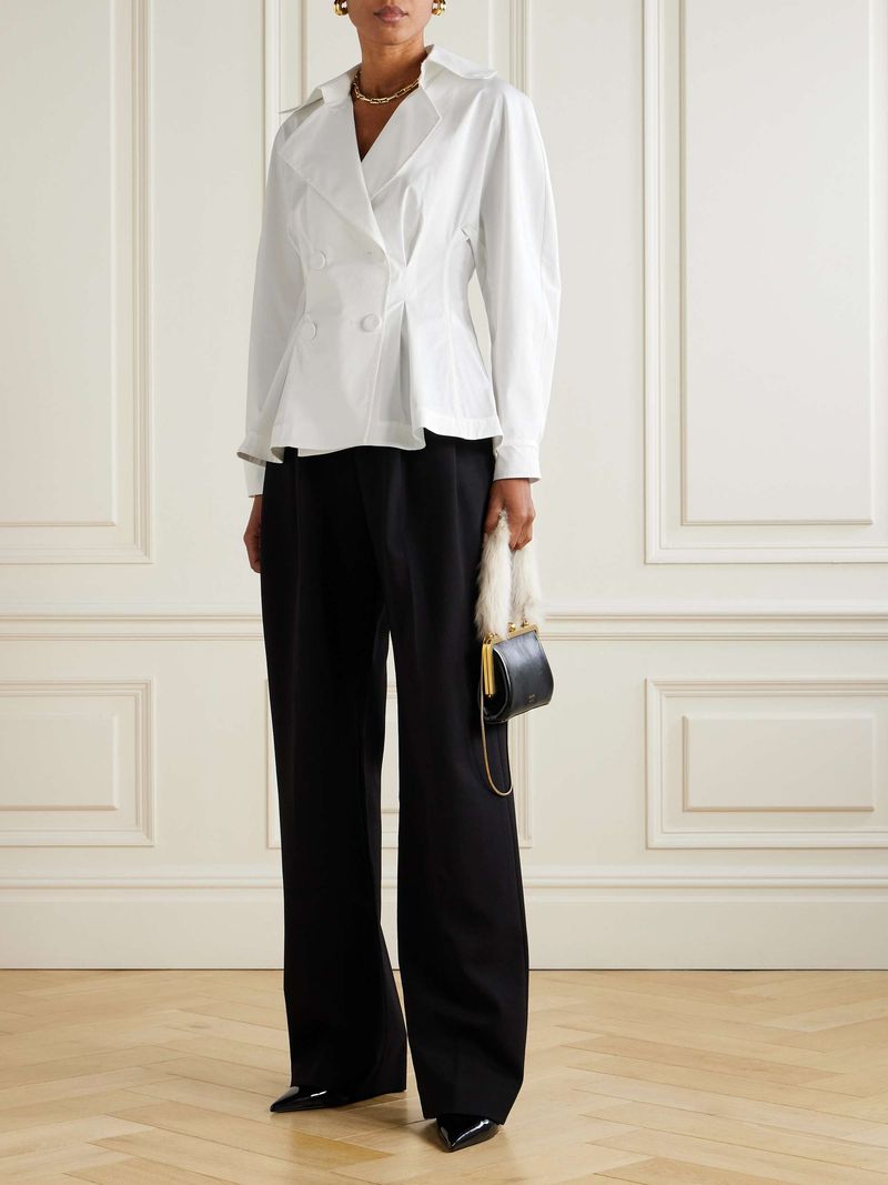 Classic White Button-Down Shirt