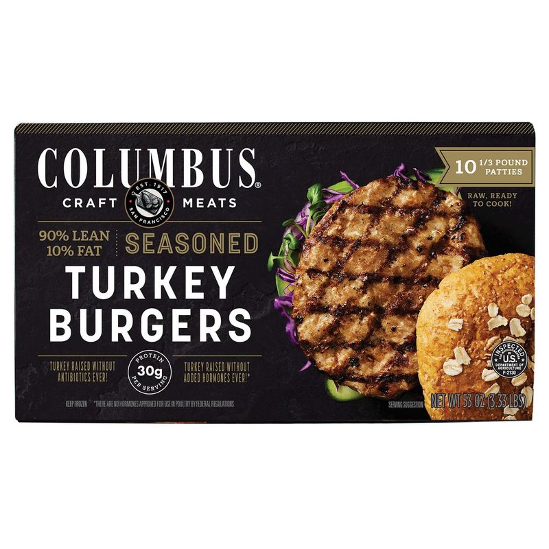 Columbus Seasoned Turkey Burgers