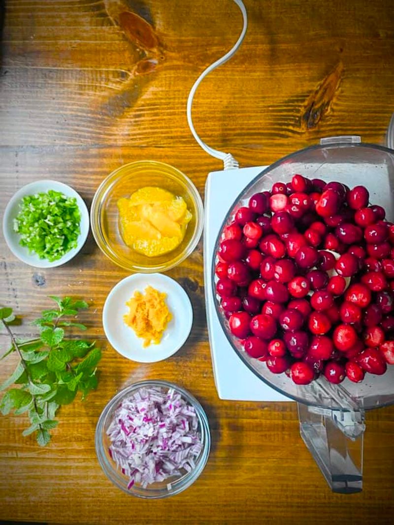 Cranberry Sauce in Orange Mint Sauce with Jalapeño