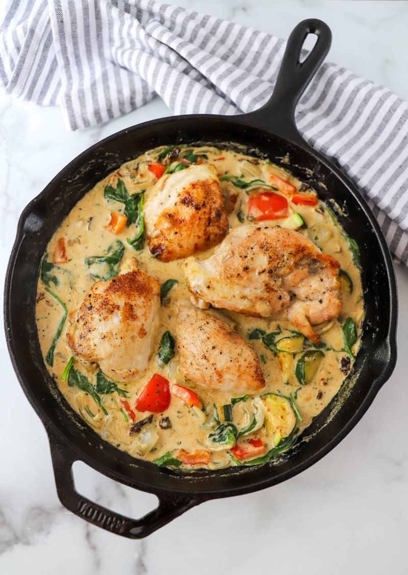 Creamy Tuscan Chicken Skillet