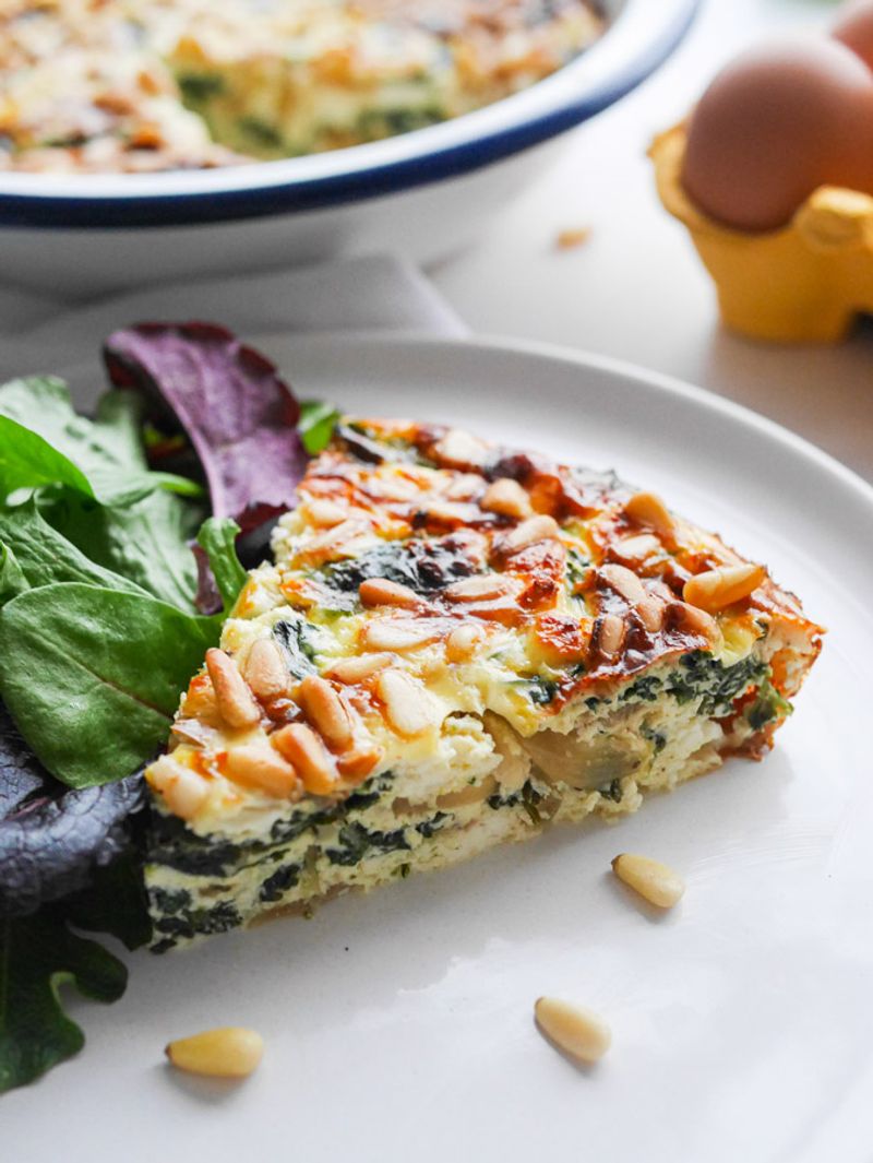 Crustless Spinach & Feta “Pie” (Savory Option)