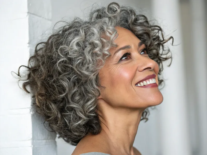Curly Bob with Volume