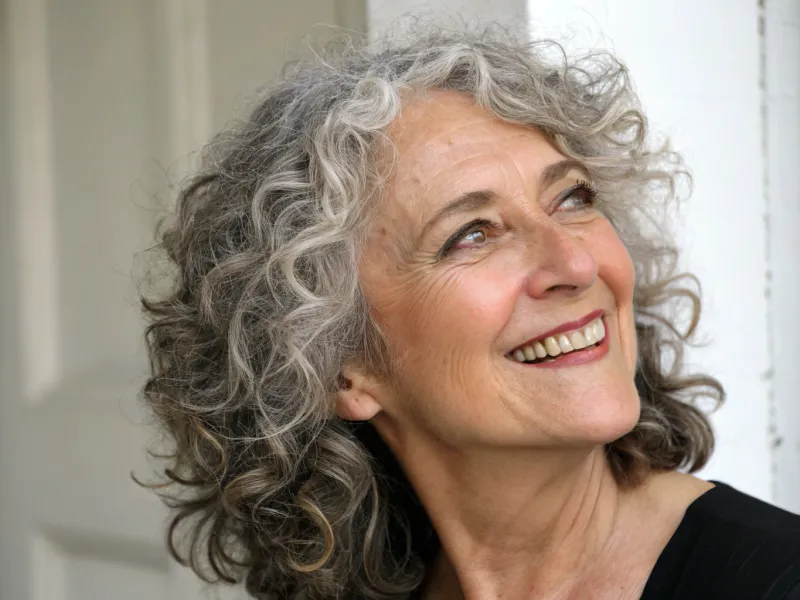 Curly Shoulder-Length Style