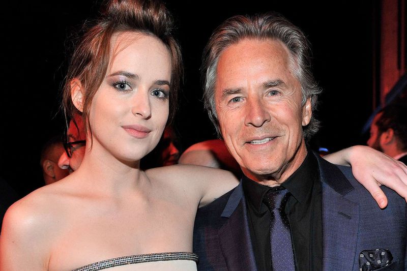 Dakota Johnson and Don Johnson