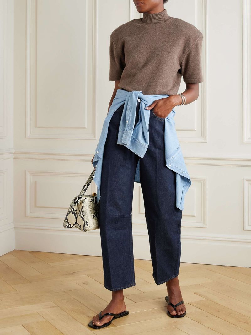 Dark-Wash Denim Jeans