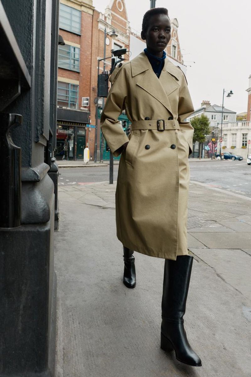 Double-Breasted Trench Coat