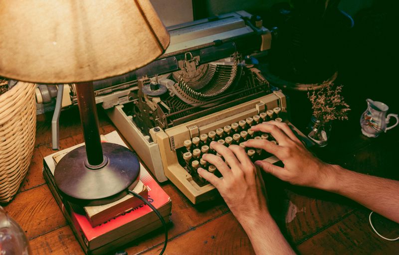Electric Typewriter in the Home Office