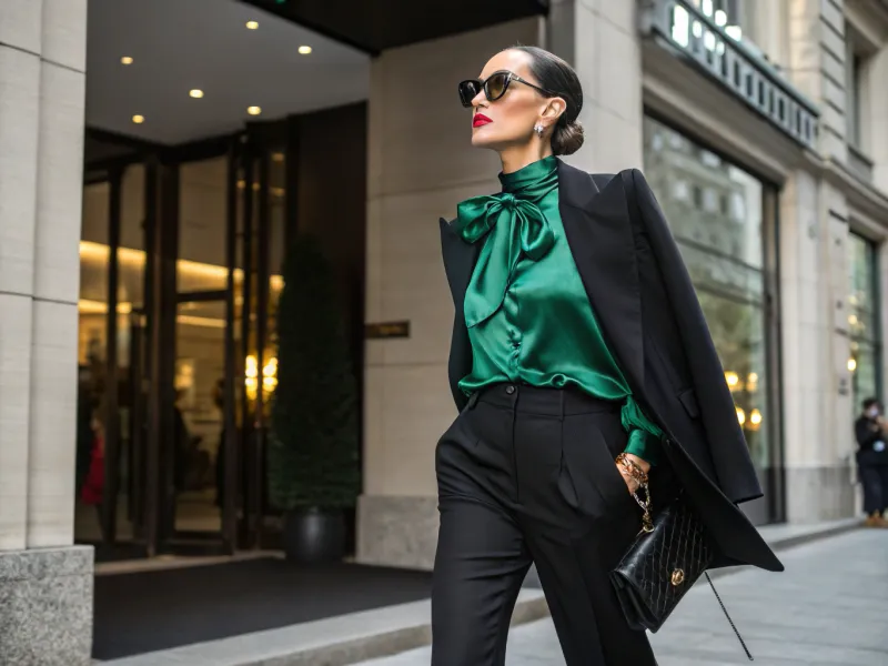 Emerald Green + Black
