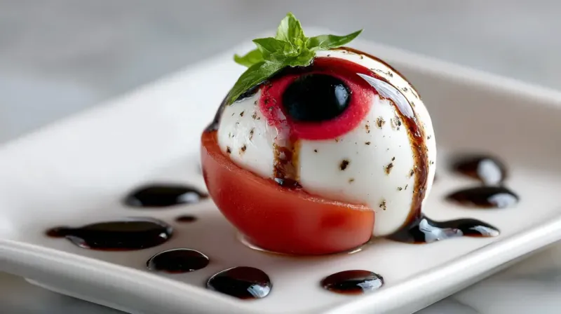 Eyeball Caprese Skewers