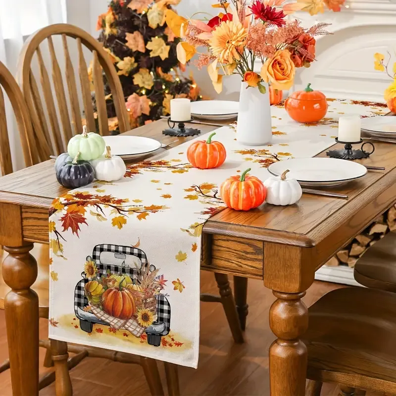Fall-Themed Table Runner