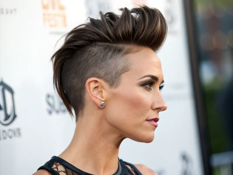 Faux Hawk with Slicked Sides