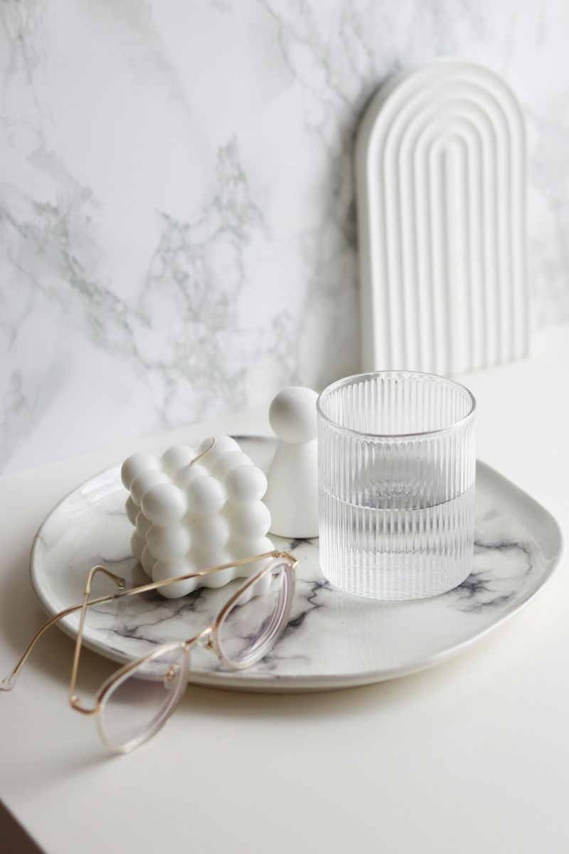 Faux Marble Serving Tray