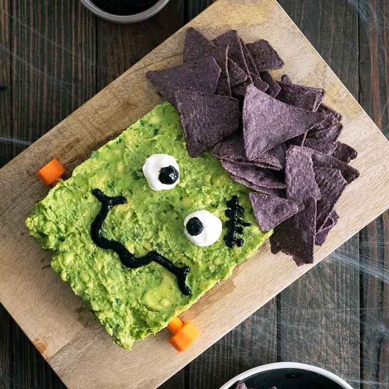 Frankenstein Guacamole Dip