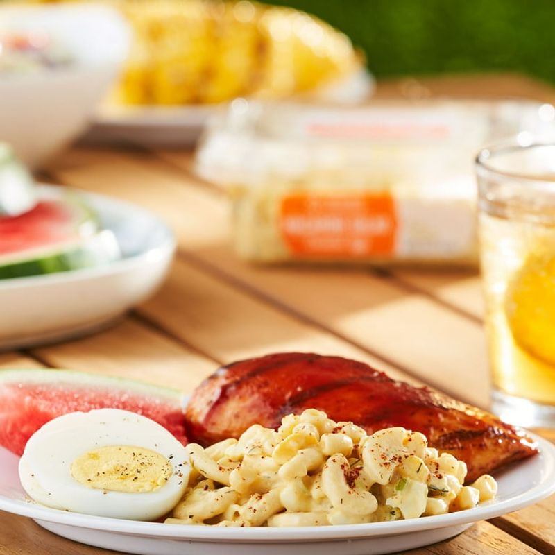 Freshness Guaranteed Deviled Egg Macaroni Salad