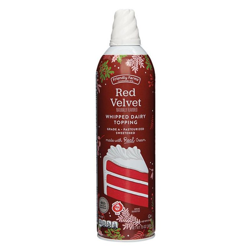 Friendly Farms Red Velvet Whipped Dairy Topping