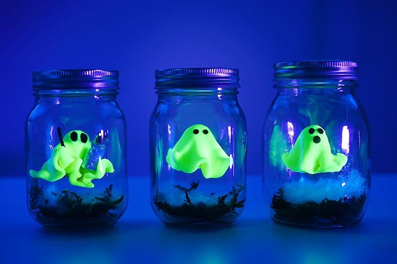 Glowing Ghost Jars