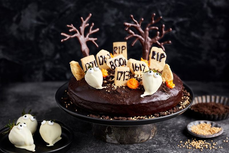 Graveyard Chocolate Cake